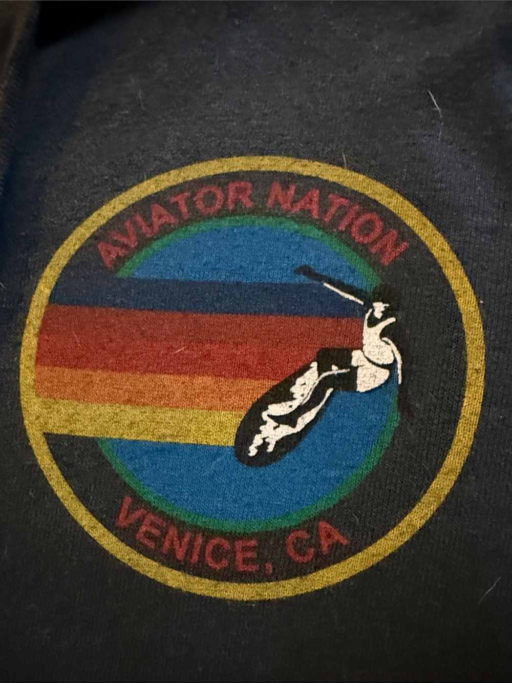 ๐ AVIATOR NATION VENICE HOODIE - CHARCOAL Large - Picture 2 of 14
